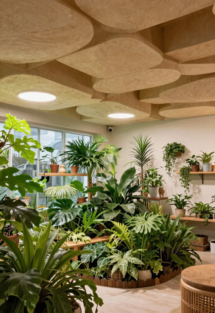 15 POP Ceiling Designs That Make Any Room Look Elegant and Spacious 10 15 POP Ceiling Designs That Make Any Room Look Elegant and Spacious - 10. Eco-Friendly Designs 1