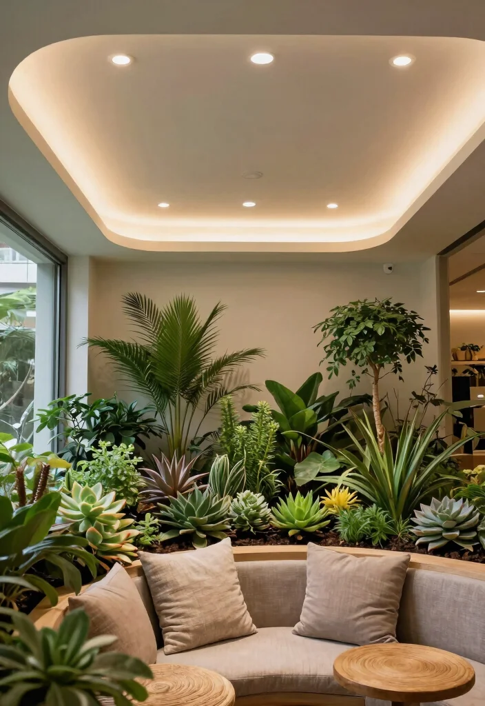 15 POP Ceiling Designs That Make Any Room Look Elegant and Spacious 6 15 POP Ceiling Designs That Make Any Room Look Elegant and Spacious - 6. Integrated Lighting 1