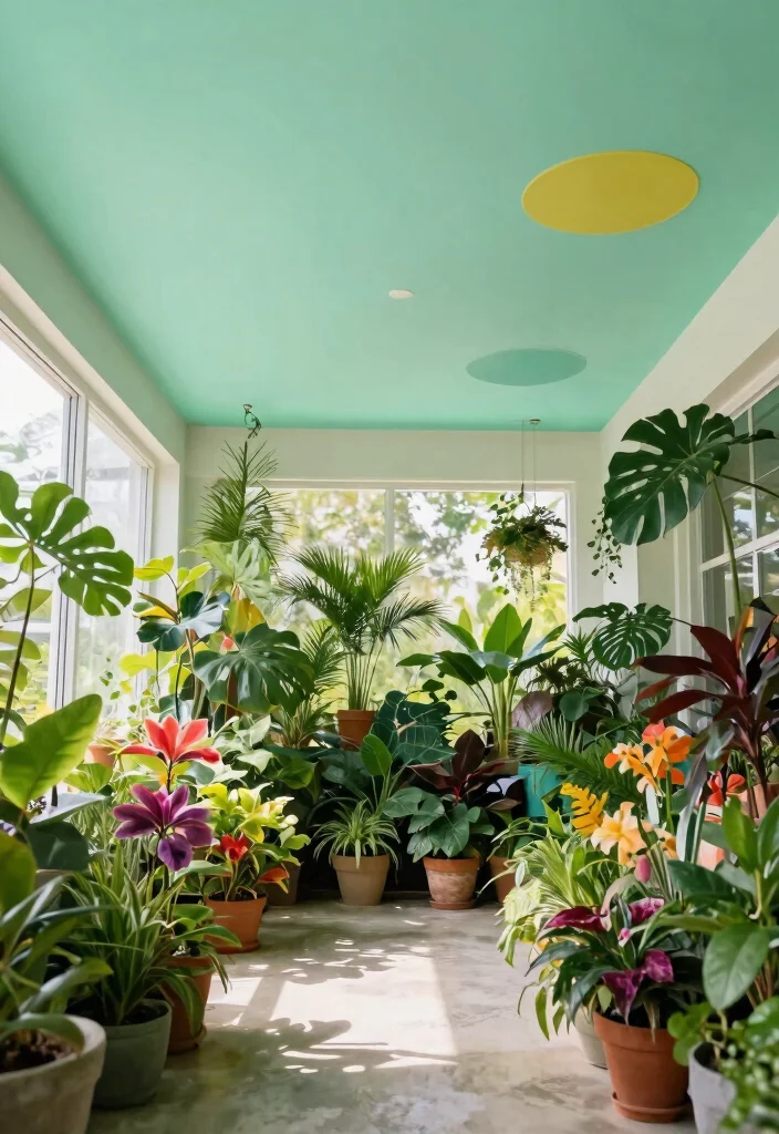 15 POP Ceiling Designs That Make Any Room Look Elegant and Spacious 7 15 POP Ceiling Designs That Make Any Room Look Elegant and Spacious - 7. Colorful Ceilings 1