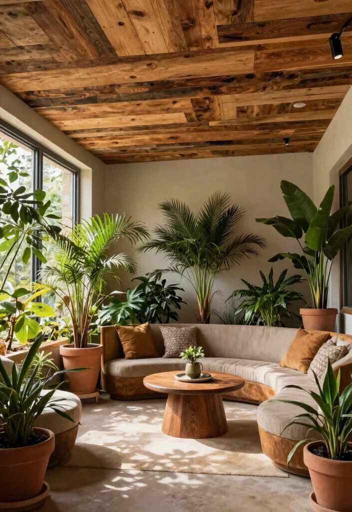 15 POP Ceiling Designs That Make Any Room Look Elegant and Spacious 8 15 POP Ceiling Designs That Make Any Room Look Elegant and Spacious - 8. Rustic Charm 1