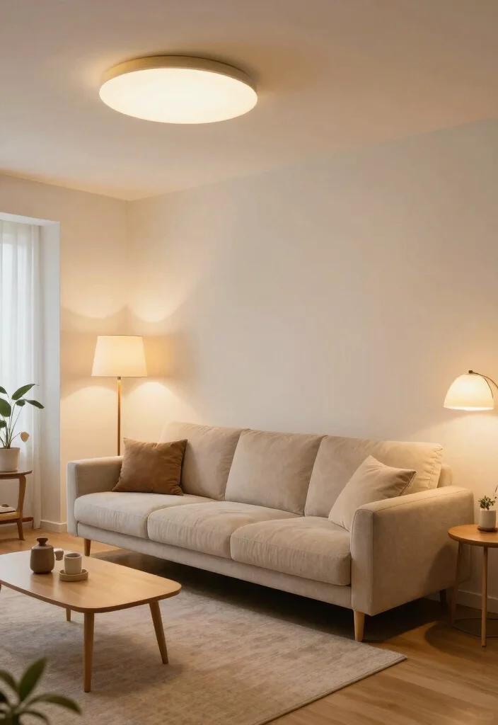 15 Sofa in Living Room Ideas: Classic Layout Inspiration 14 15 Sofa in Living Room Ideas: Classic Layout Inspiration - 14. Layered Lighting 1