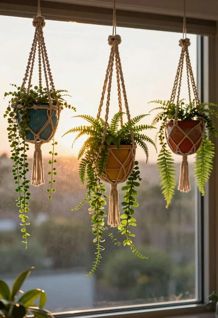15 Window Planter Box Ideas to Add Color and Charm to Any Home 3 15 Window Planter Box Ideas to Add Color and Charm to Any Home - 3. Whimsical Hanging Planters 1