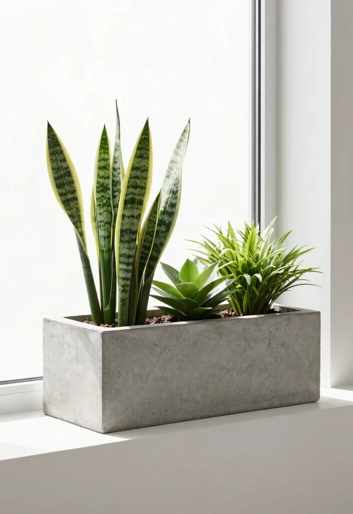 15 Window Planter Box Ideas to Add Color and Charm to Any Home 8 15 Window Planter Box Ideas to Add Color and Charm to Any Home - 8. Modern Minimalist Planter Boxes 1