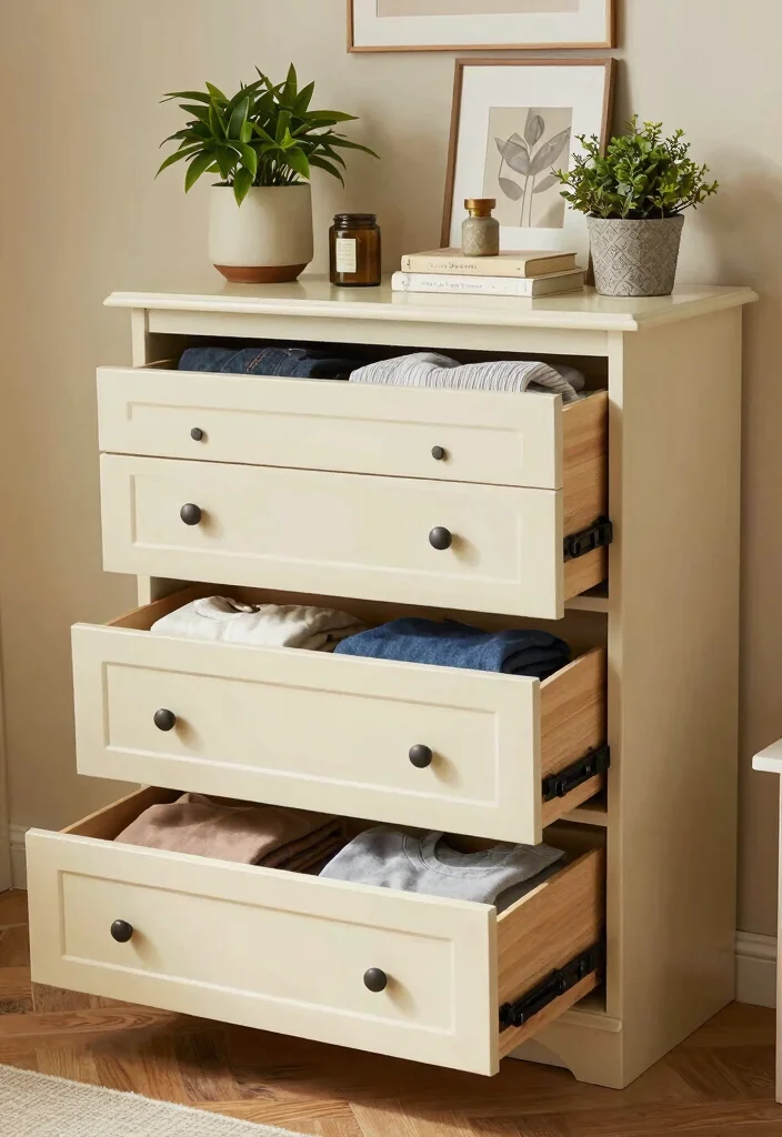 16 Bedroom Into Closet Ideas: Clever Space Transformations - 14. Repurpose Dressers as Closet Storage 1