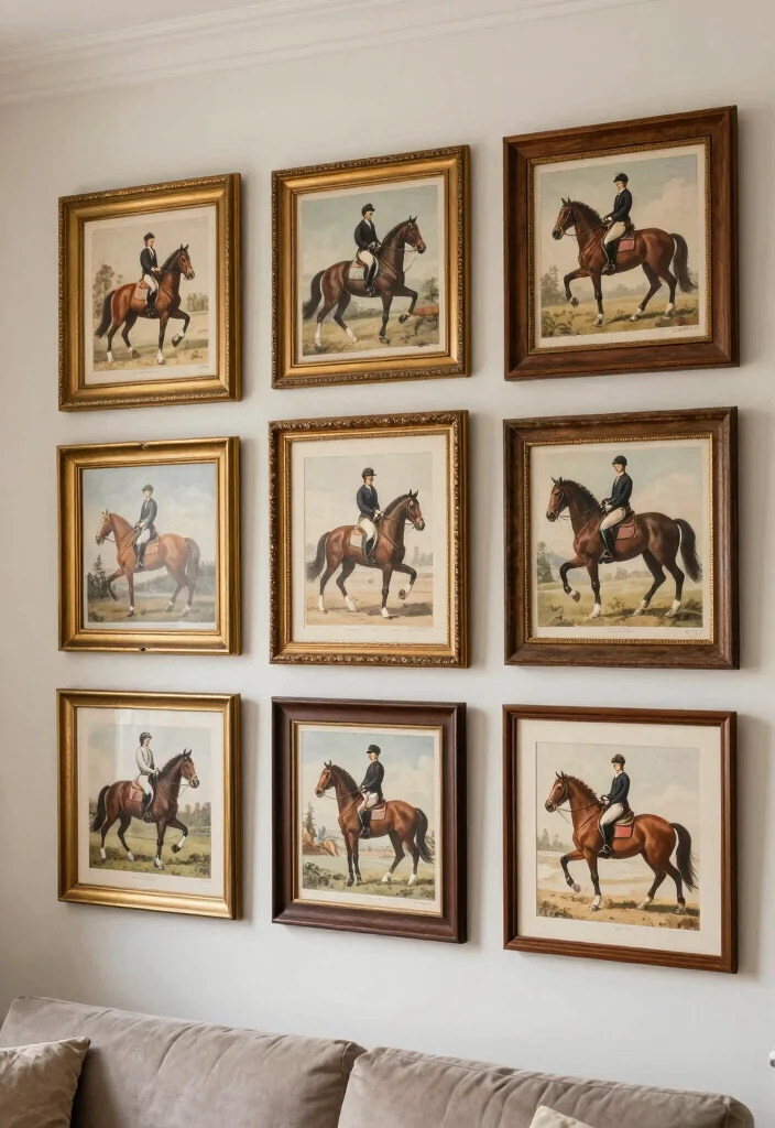 16 Horse Decor Living Room Equestrian Style Ideas Elegant Rustic 11 16 Horse Decor Living Room Equestrian Style Ideas Elegant Rustic - 11. Vintage Equestrian Prints 1