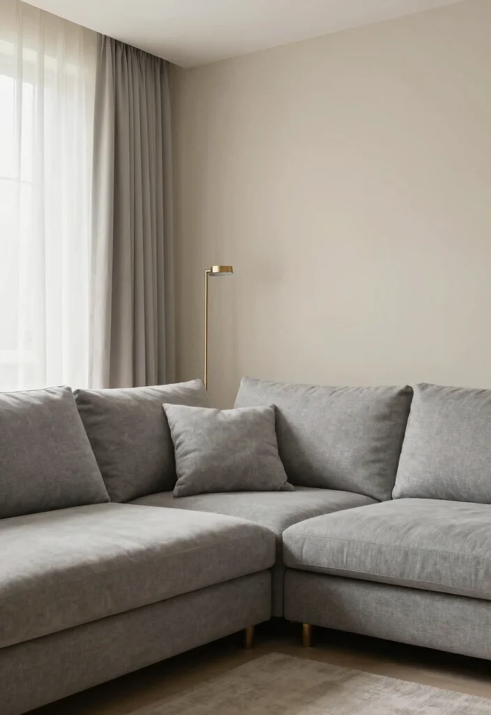16 Living Room Grey Sofa Ideas for Easy Neutral Styling - 11. Neutral Color Palette 1