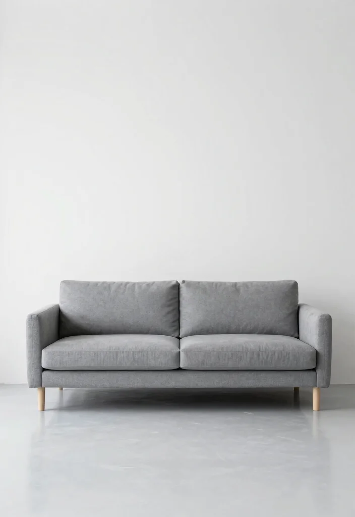 16 Living Room Grey Sofa Ideas for Easy Neutral Styling - 14. Keep It Clutter-Free 1