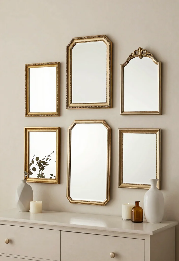 16 Mirror in Bedroom Ideas Bright Space Enhancing Style - 12. Vintage Accent Mirrors 1