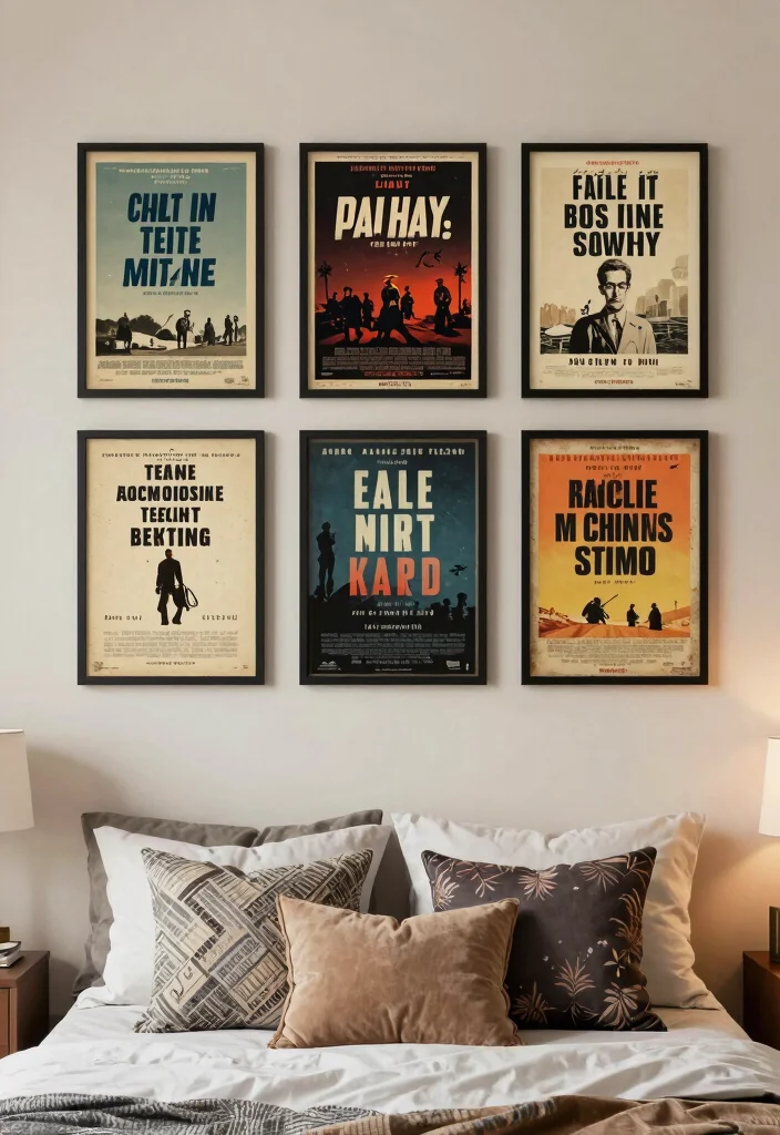 16 Movie Poster Wall Bedroom Ideas Cool Cinematic Decor - 11. Personalized Quotes 1