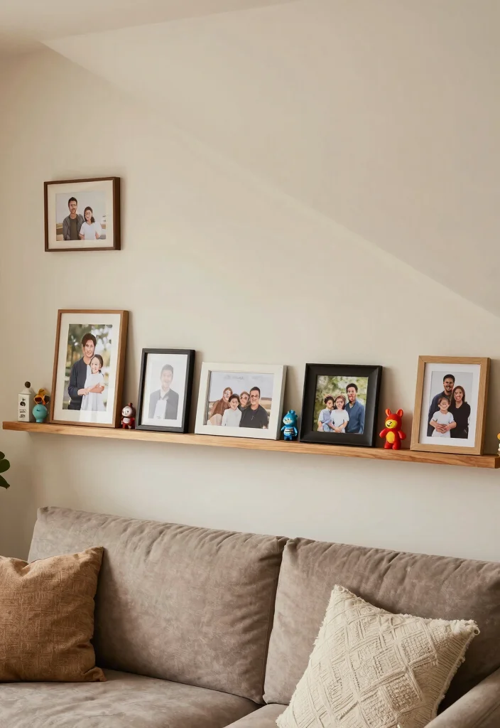 16 Slanted Wall Living Room Ideas: Smart Design Solutions - 15. Personalized Touches 1