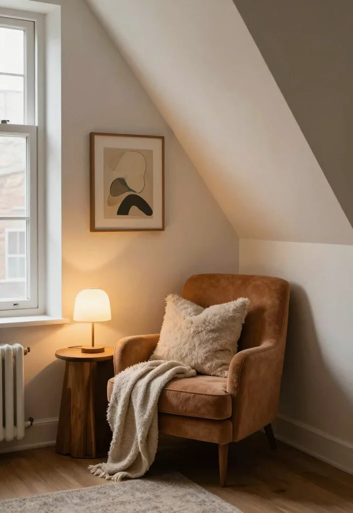 16 Slanted Wall Living Room Ideas: Smart Design Solutions - 2. Cozy Nook Creation 1