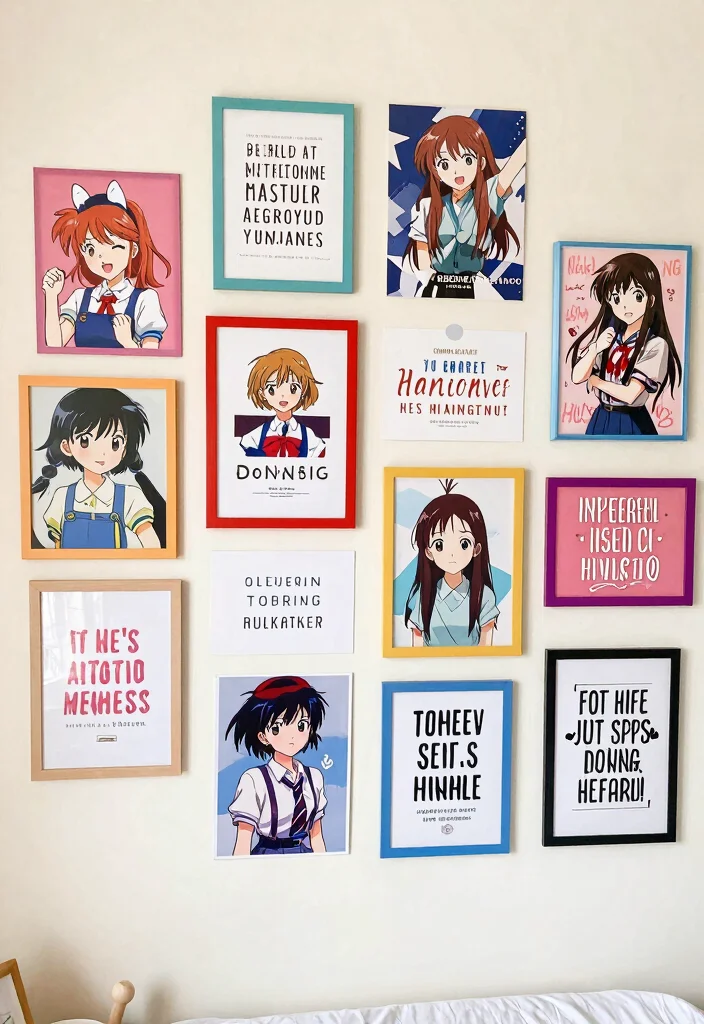 17 Anime Poster Wall Bedroom Ideas to Express Your Personal Style - 5. Inspirational Quotes 1