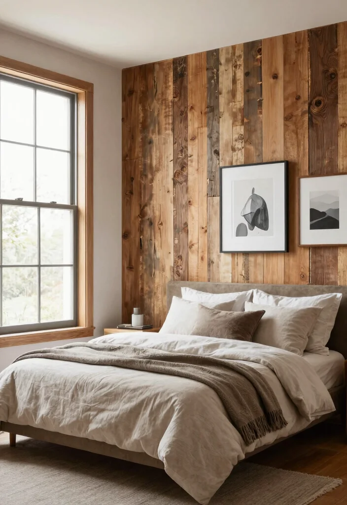 17 Bedroom With Big Windows Ideas for Bright, Airy Layouts 7 17 Bedroom With Big Windows Ideas for Bright, Airy Layouts - 7. Textured Wall Treatments 1