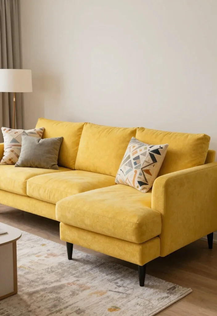 17 Chaise Sofa Living Room Layout Ideas: Relaxed Elegant Flow - 16. Bold Statement Piece 1