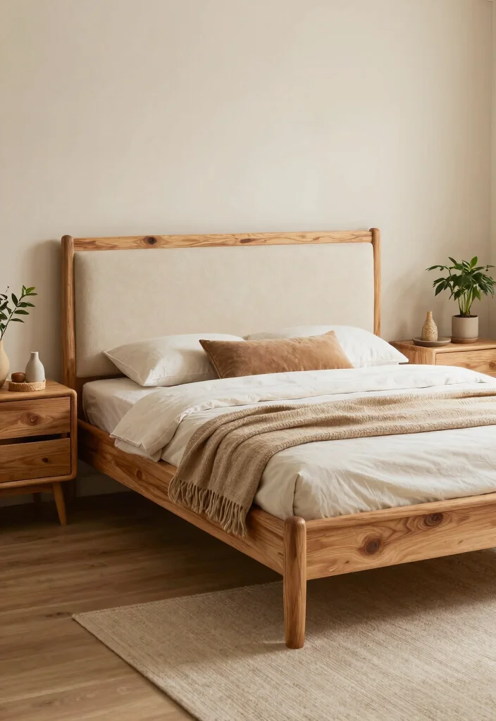 17 Dark Green and Cream Bedroom Ideas for an Elegant Natural Balance 3 17 Dark Green and Cream Bedroom Ideas for an Elegant Natural Balance - 3. Eco-Friendly Furniture Choices 1