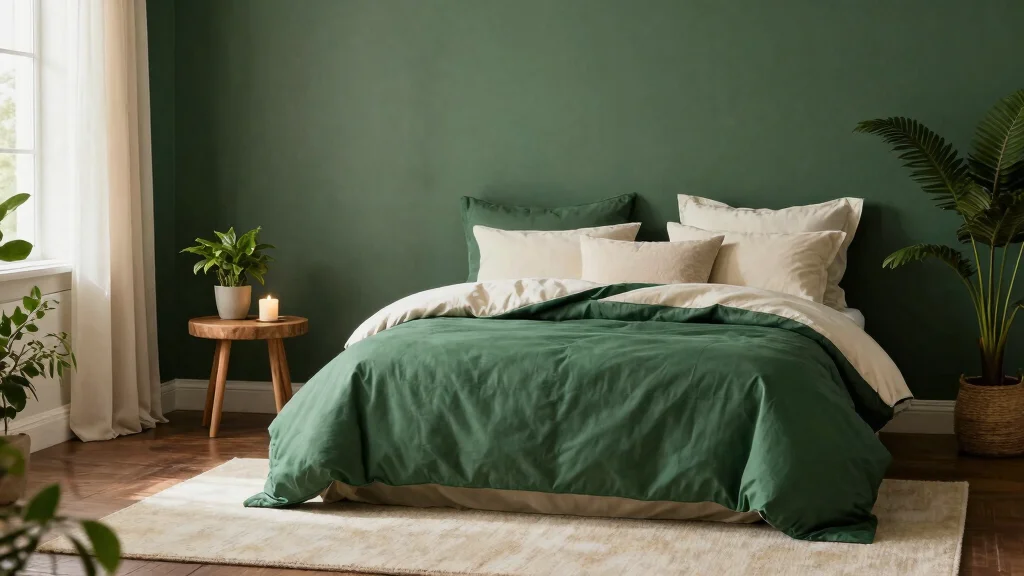 17 Dark Green and Cream Bedroom Ideas for an Elegant Natural Balance