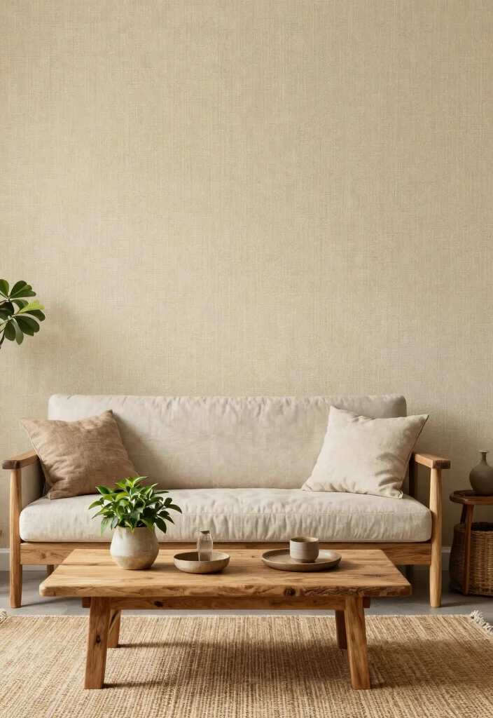 17 Feature Wall Ideas Living Room Wallpaper Statement Designs 15 17 Feature Wall Ideas Living Room Wallpaper Statement Designs - 15. Earthy Natural Fiber Wallpaper 1