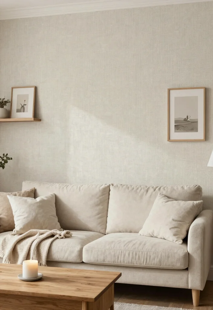 17 Feature Wall Ideas Living Room Wallpaper Statement Designs 4 17 Feature Wall Ideas Living Room Wallpaper Statement Designs - 4. Subtle Textured Wallpaper 1