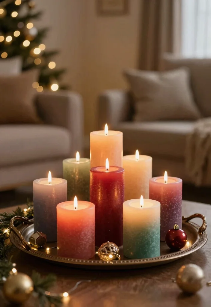 17 Grinch Living Room Decor Ideas for a Fun Festive Theme - 10. Grinchy Candle Arrangements 1