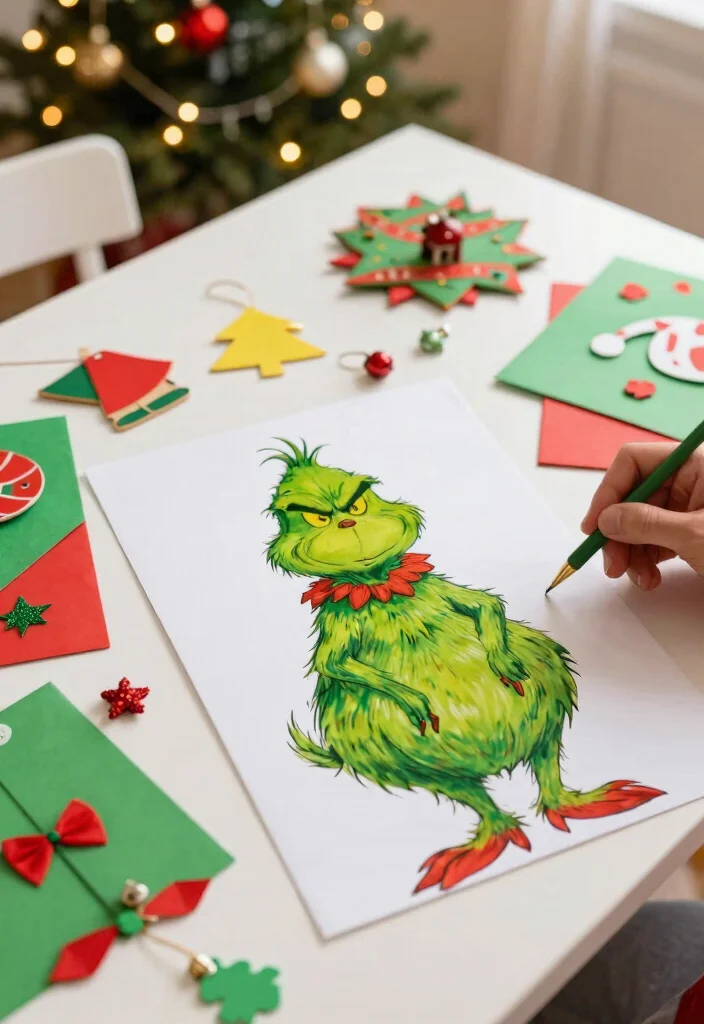 17 Grinch Living Room Decor Ideas for a Fun Festive Theme - 14. Grinch-Inspired DIY Projects 1