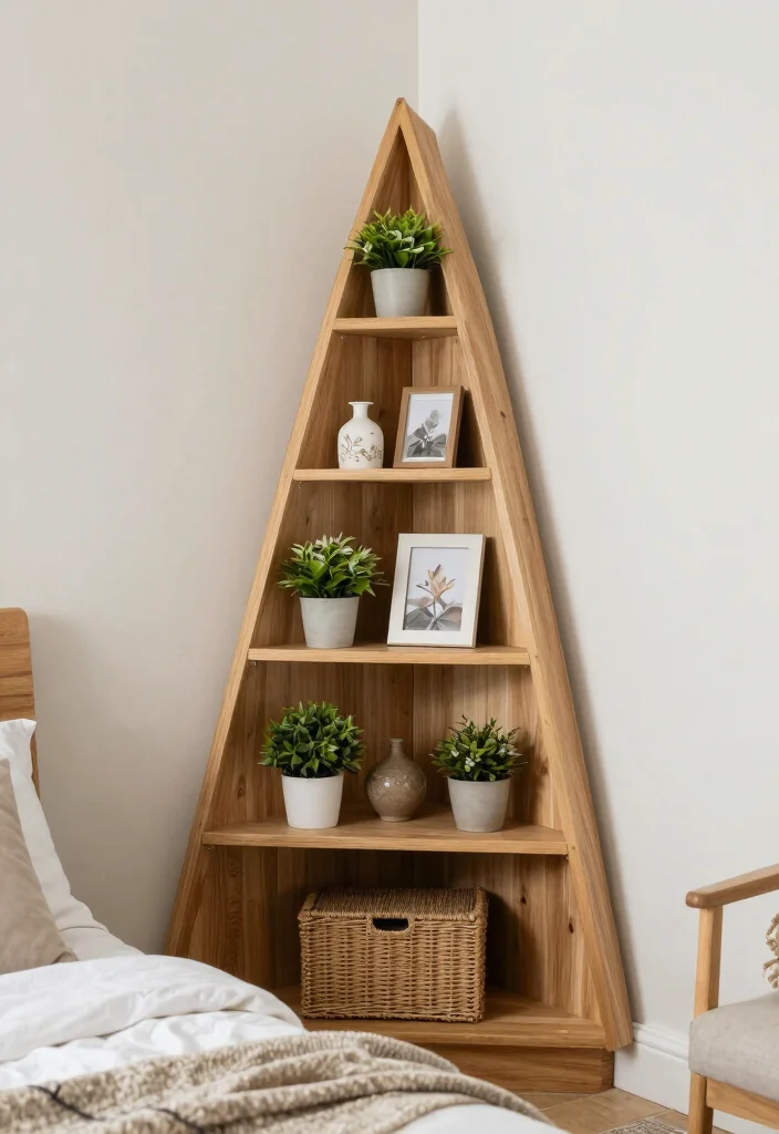 17 Shelves in Bedroom Wall Shelves Ideas Practical Style - 2. Corner Shelves for Maximizing Space 1