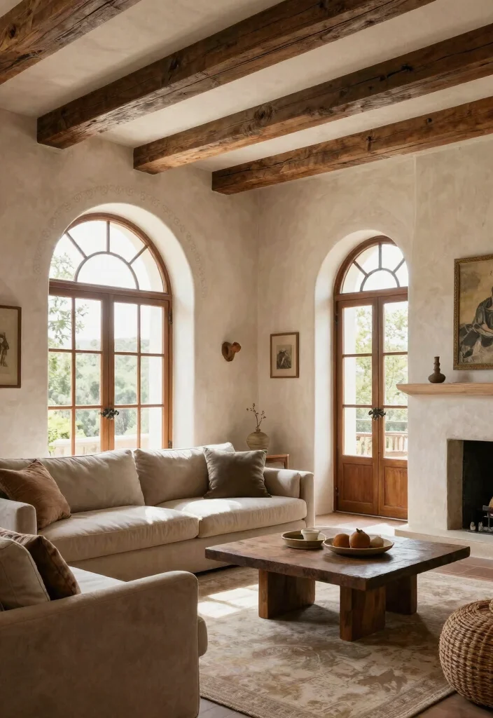 17 Spanish Style Homes Interior Decor Living Room Ideas: Warm and Classic - 15. Emphasizing Architectural Details 1