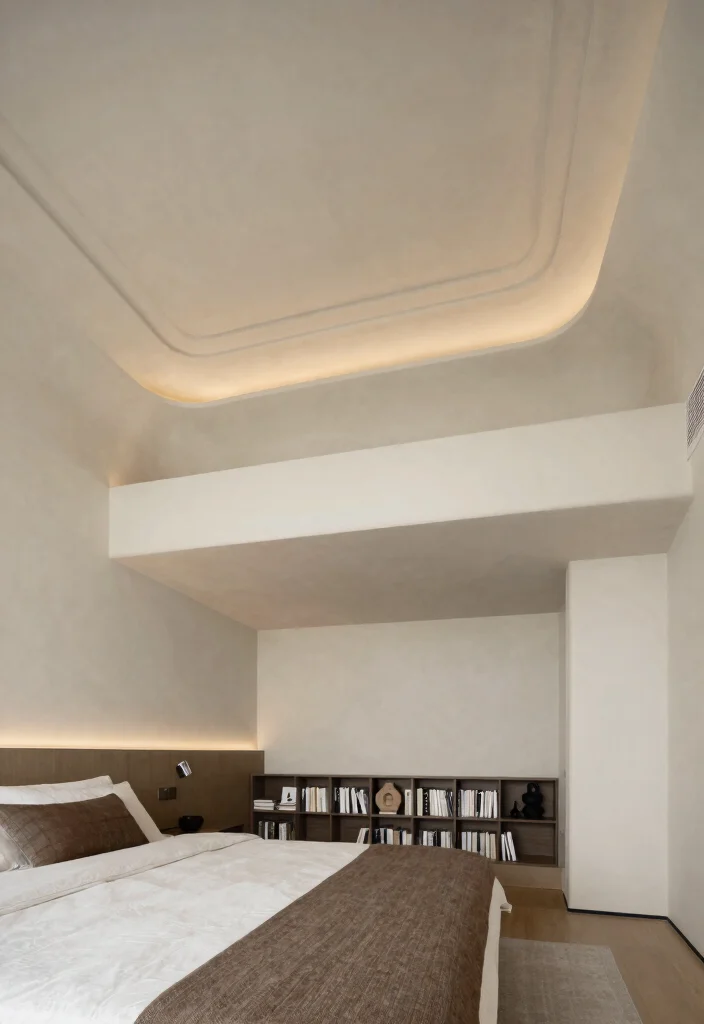 18 Bedroom Gypsum Ceiling Design Ideas for a Modern Finish 15 18 Bedroom Gypsum Ceiling Design Ideas for a Modern Finish - 15. Multi-Level Ceilings 1
