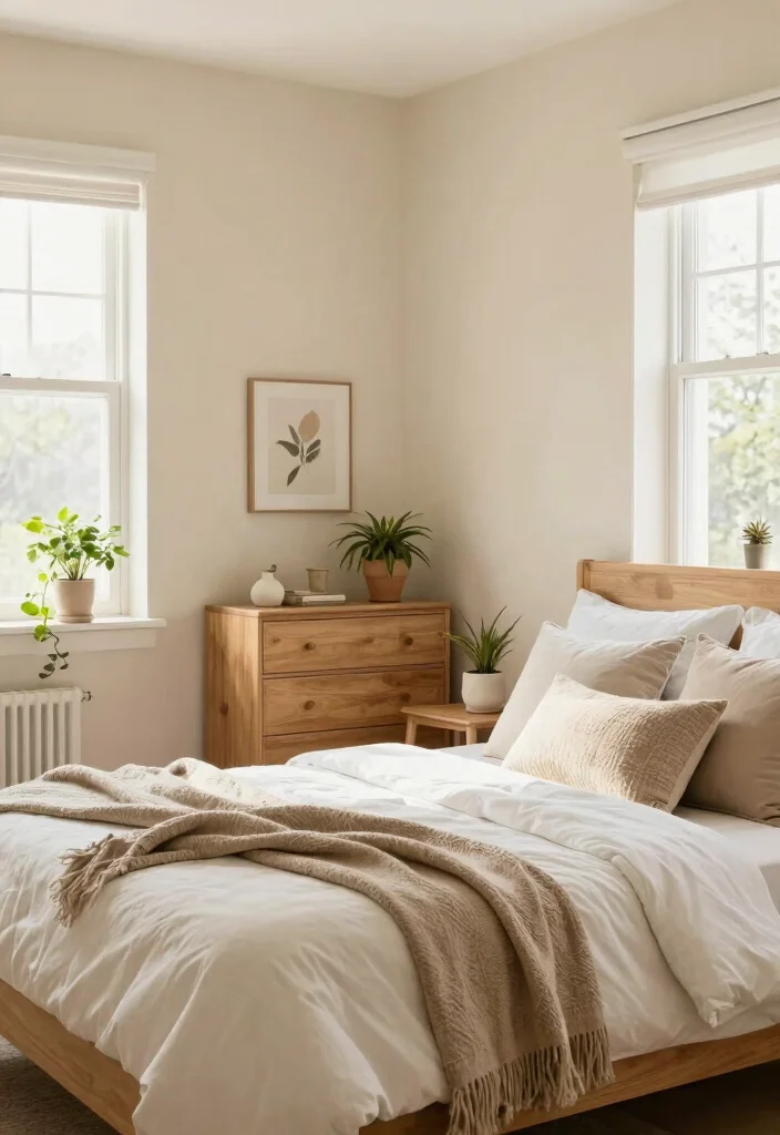 18 Colour for Bedroom Wall Ideas: Calm Stylish Palettes - 13. Creamy Beige: Soft and Inviting 1