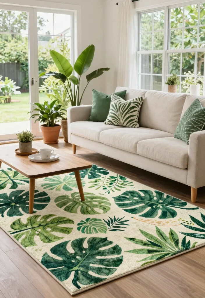 18 Ikea Rugs Living Room Ideas: Affordable Stylish Picks for Eco-Friendly Spaces - 11. Outdoor-Inspired Designs 1