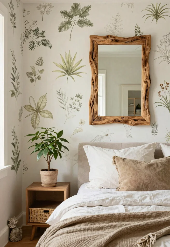 18 Lake House Bedroom Ideas: Relaxed Natural Retreat - 4. Nature-Inspired Decor 1