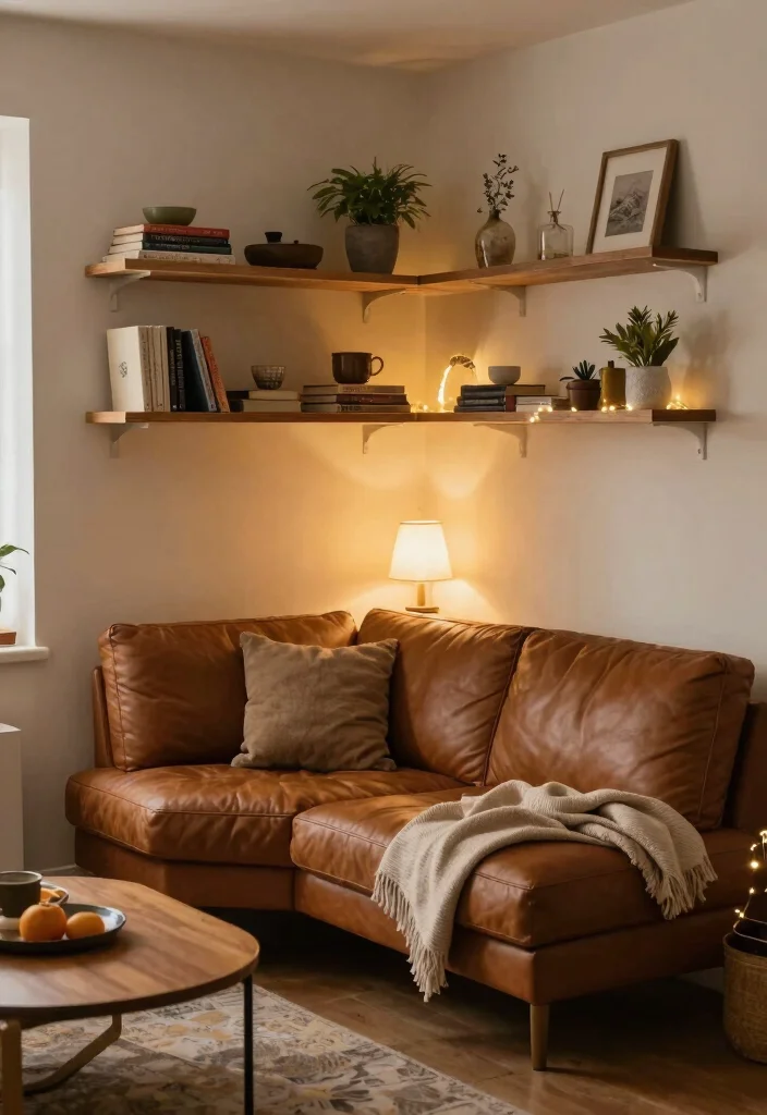 18 Leather Sofa Living Room Ideas Timeless Masculine Chic - 9. Cozy Corner Nook 1