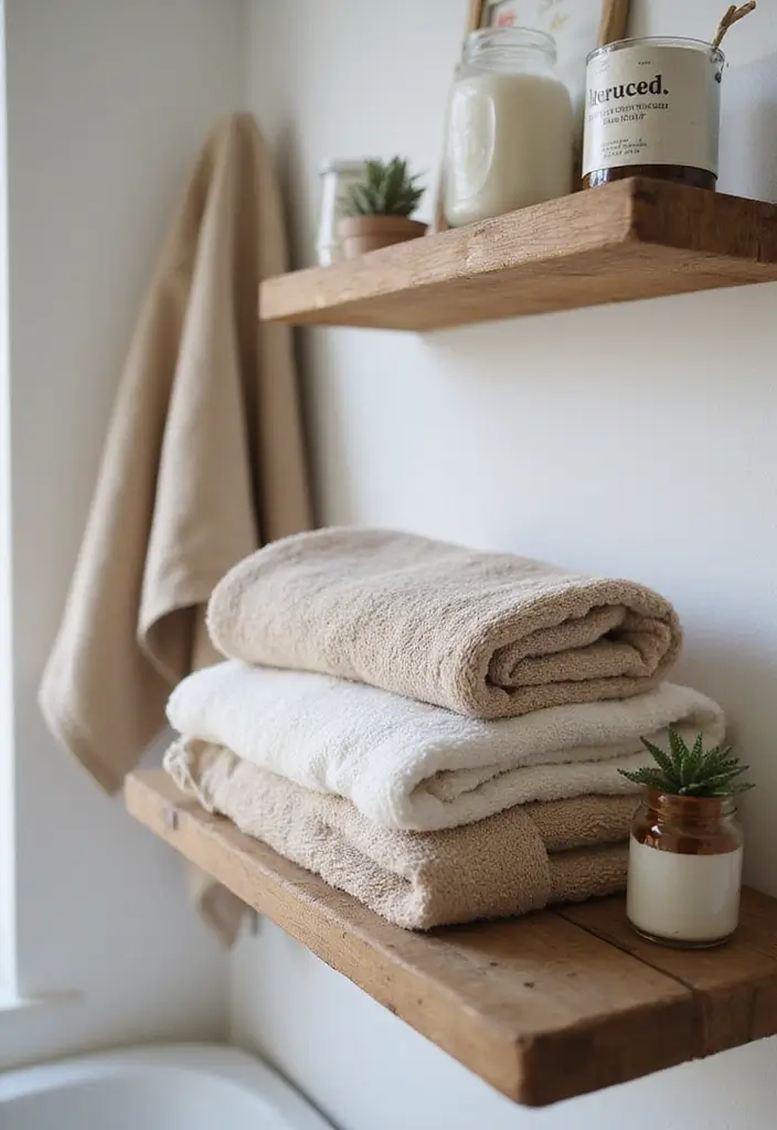 27 Bathroom Ideas Towels That Double As Decor - 13. Eco-Friendly Recycled Towels 1