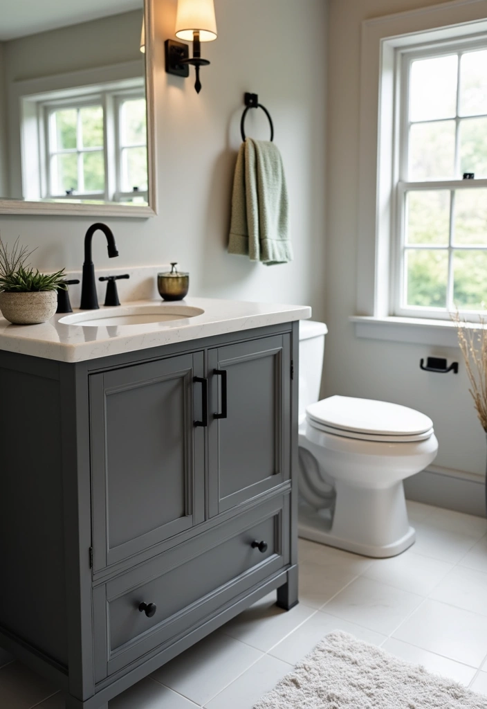 27 Modern Bathroom Black Design Trends For 2024 - 21. Black Hardware 1