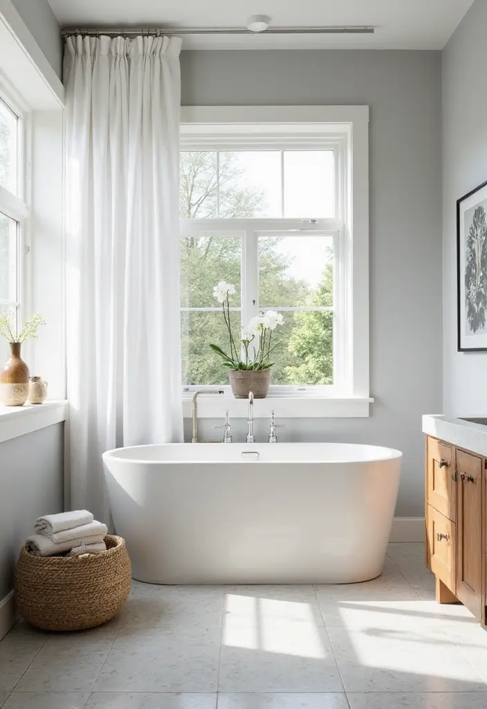 27 Secondary Bathroom Ideas That Feel Functional - 11. Natural Light Enhancement 1