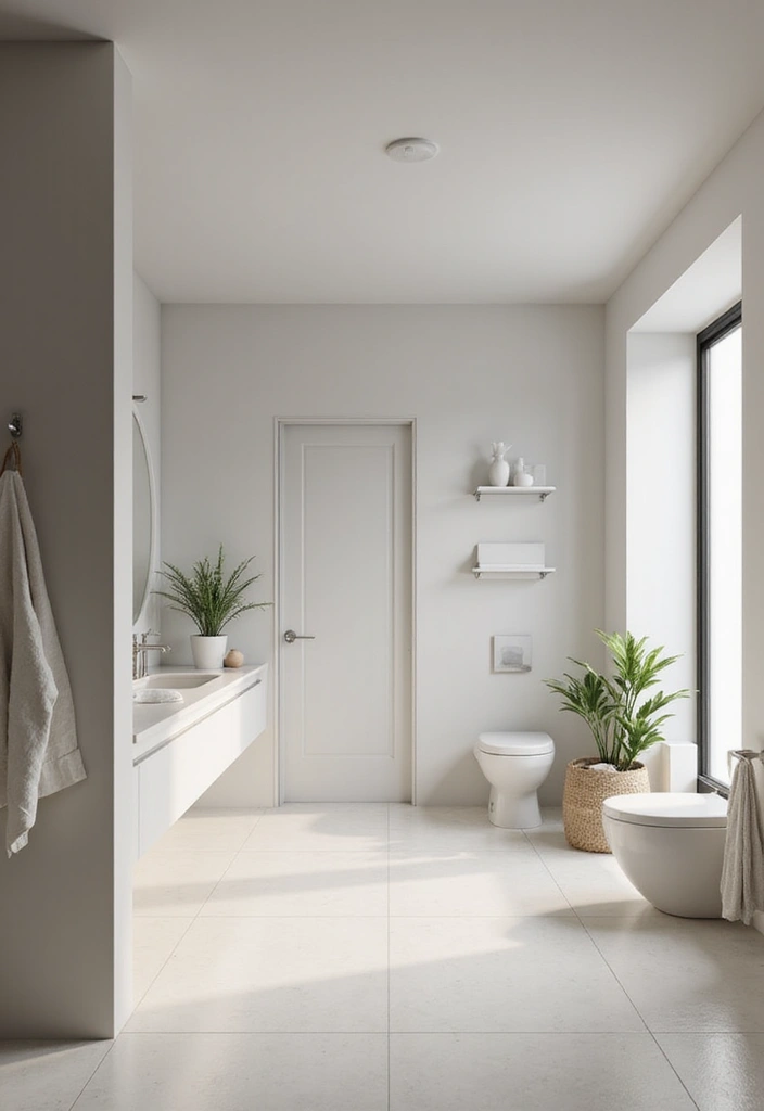 27 Secondary Bathroom Ideas That Feel Functional - 13. Minimalistic Designs 1