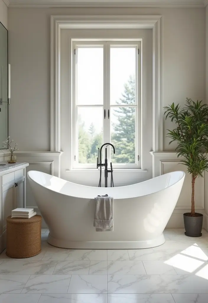 27 Secondary Bathroom Ideas That Feel Functional - 19. Statement Bathtubs 1