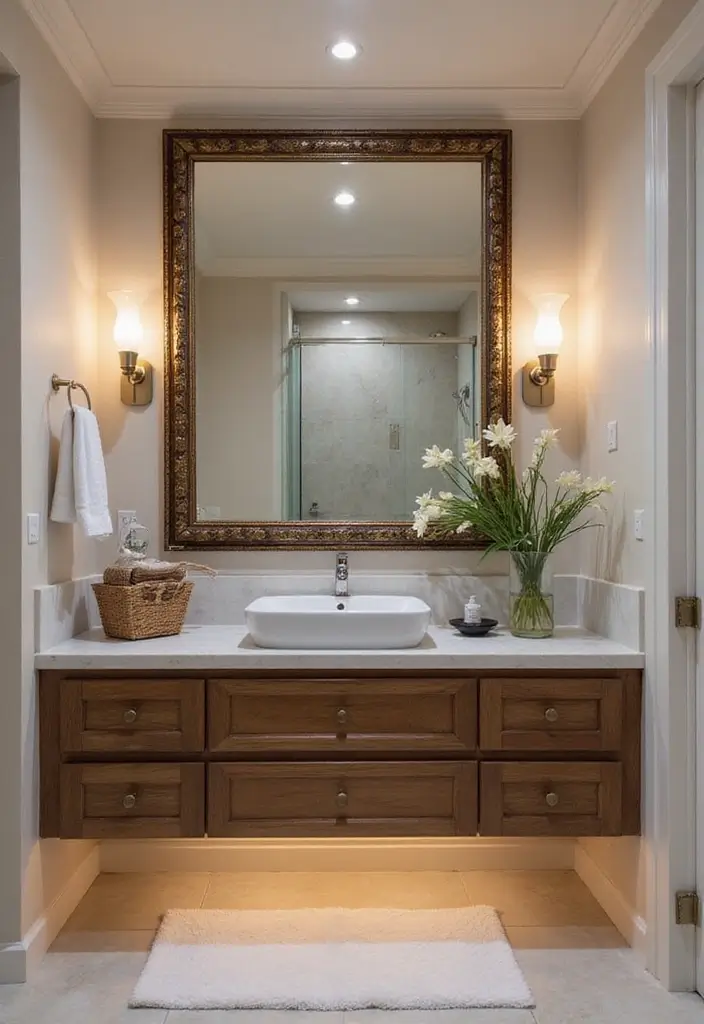 27 Secondary Bathroom Ideas That Feel Functional - 5. Mirrors for Depth 1