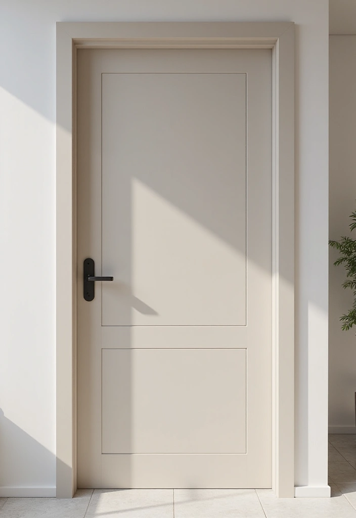 28 Bathroom Door Ideas Indian Style Inspirations - 11. Minimalist Aesthetic 1