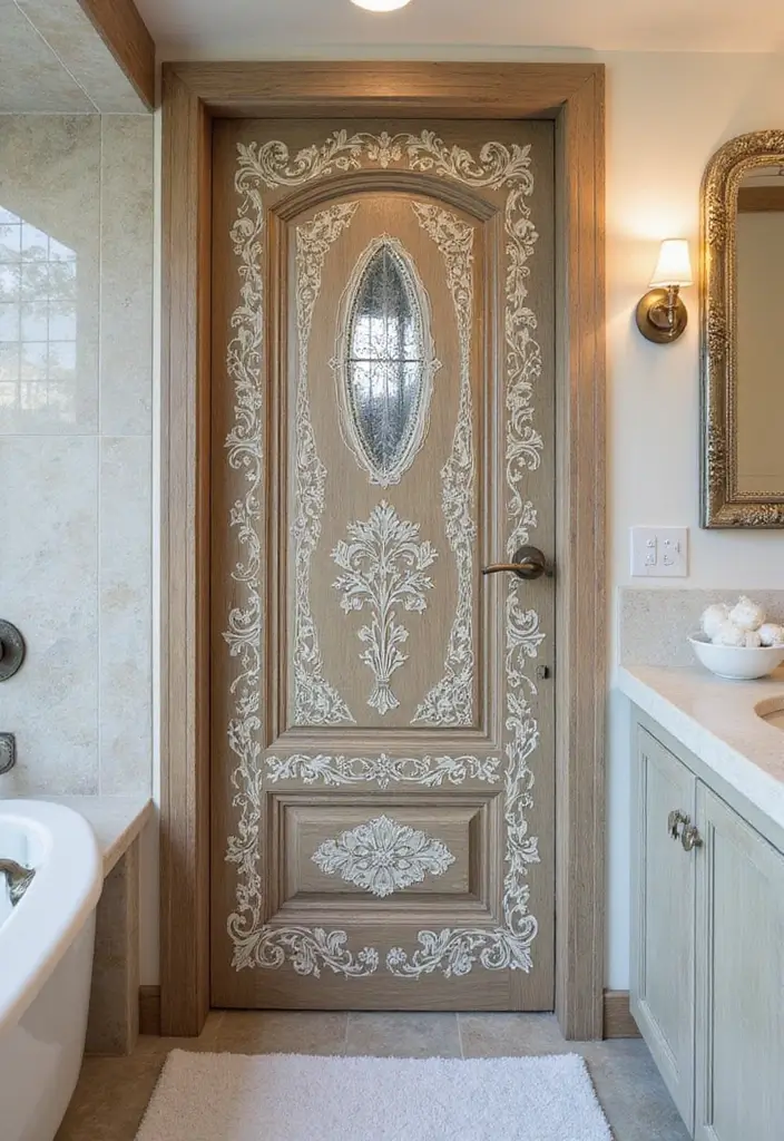 28 Bathroom Door Ideas Indian Style Inspirations - 18. Customized Designs 1