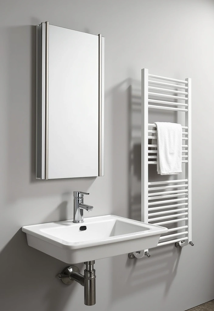 28 Bathroom Hand Towel Ideas That Look Luxurious - 27. Smart Space Savers 1