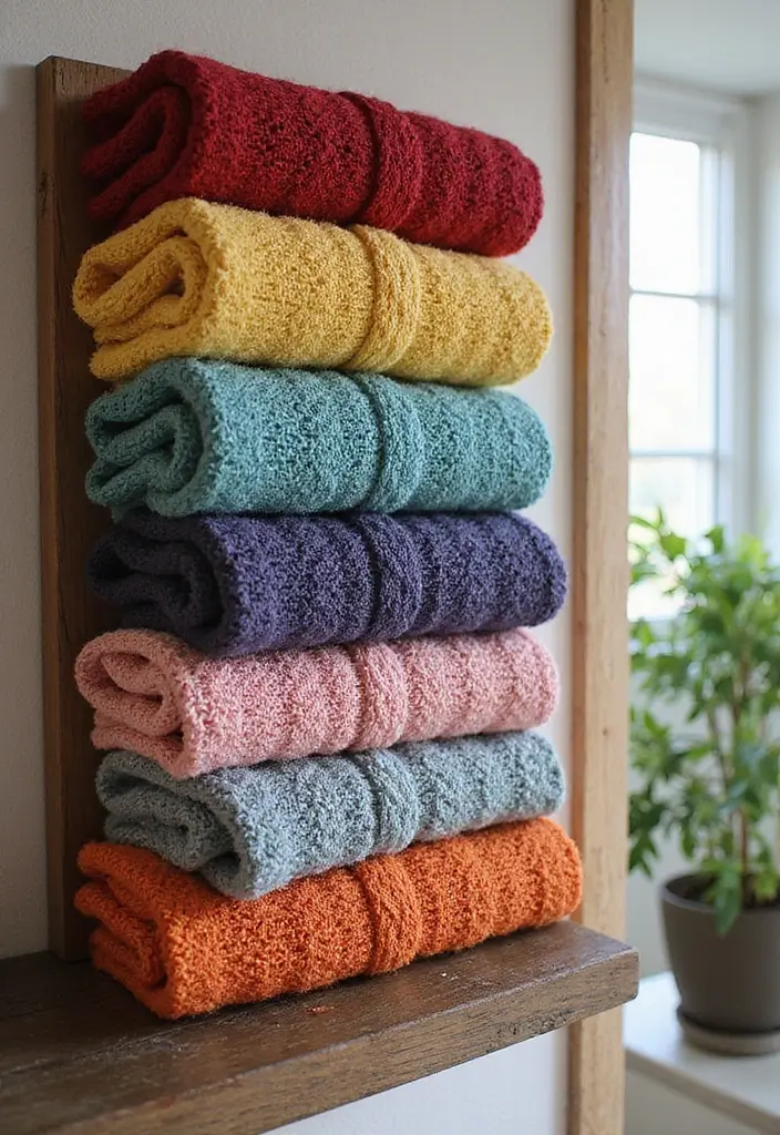 28 Bathroom Hand Towel Ideas That Look Luxurious - 4. Colorful Crochet 1