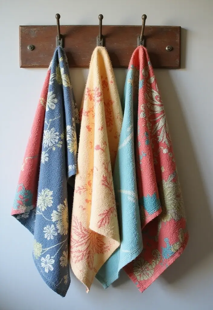 28 Bathroom Hand Towel Ideas That Look Luxurious - 6. Upcycled Elegance 1