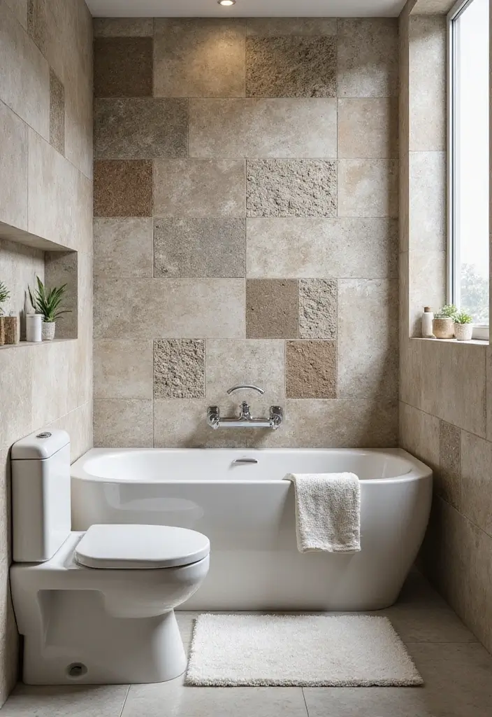 28 Bathroom Tile Ideas Floor Design Trends For 2024 - 7. Textured Tiles 1