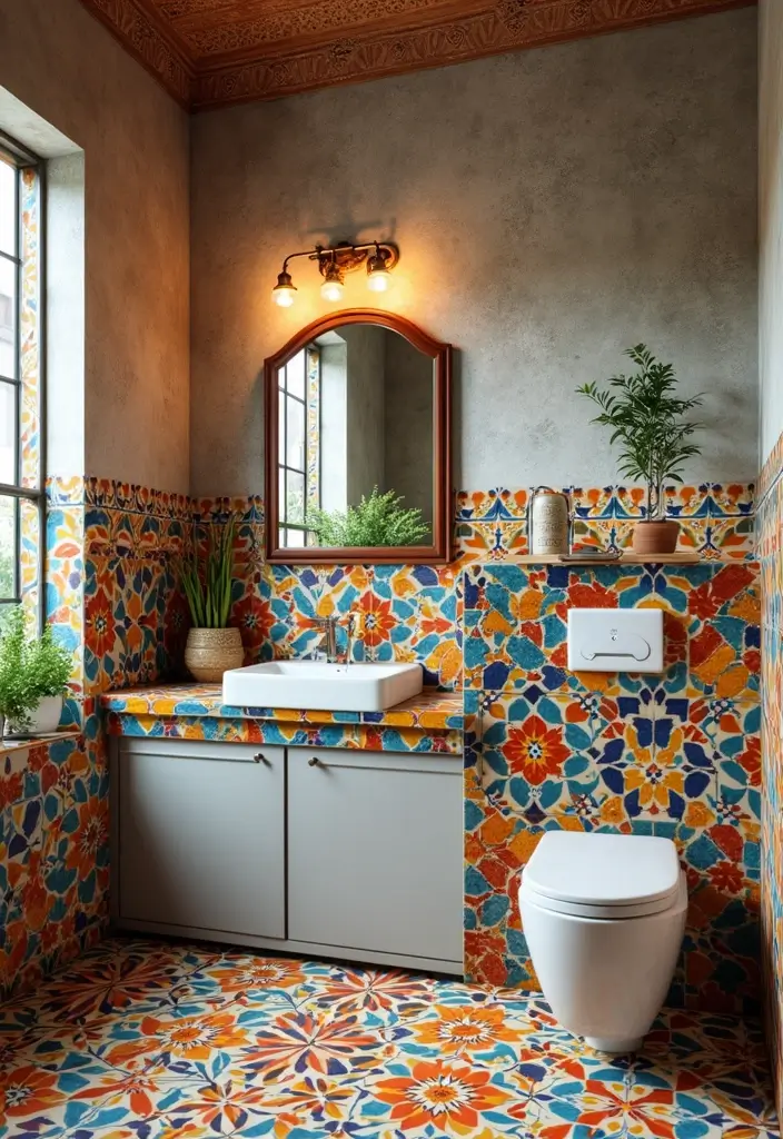 28 Bathroom Tile Ideas Floor Design Trends For 2024 - 8. Decorative Tile Patterns 1