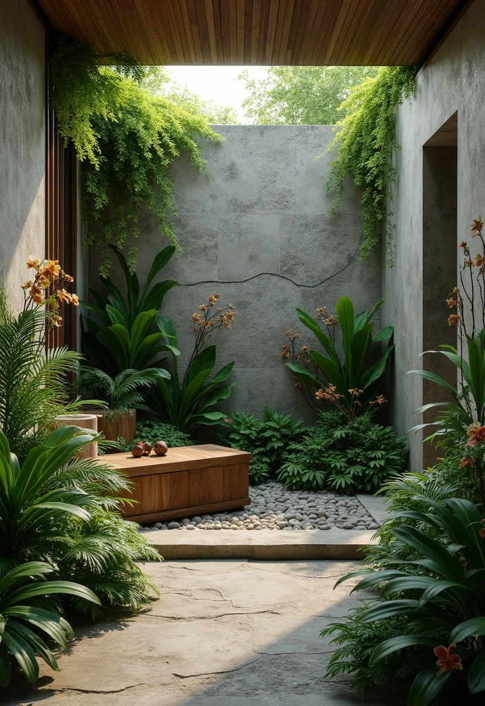 28 Green Wall Bathroom Ideas That Feel Natural - 7. Shower Garden 1