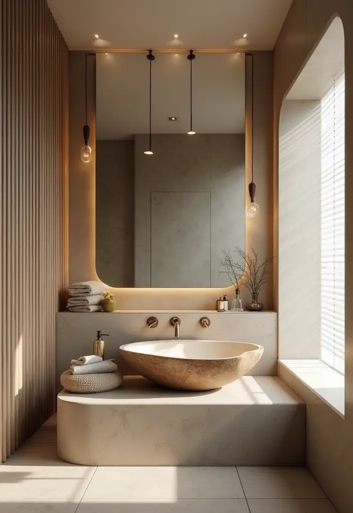28 Modern Bathroom Ideas That Feel Sleek - 23. Unique Sinks 1