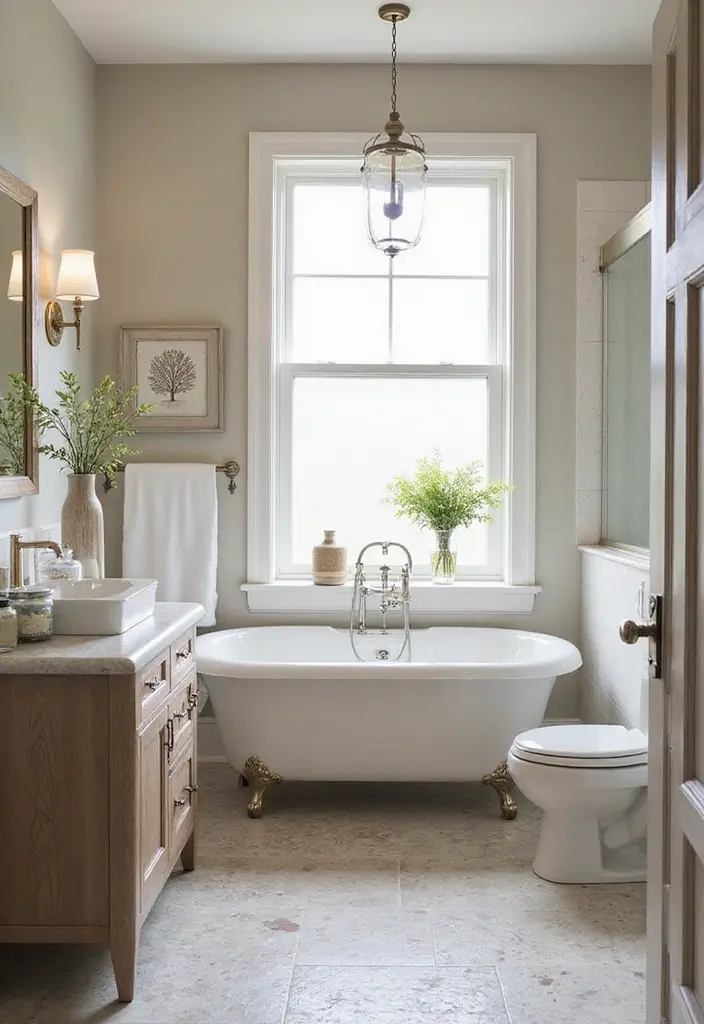28 Modern Bathroom Ideas That Feel Sleek - 28. Seasonal Decor Changes 1