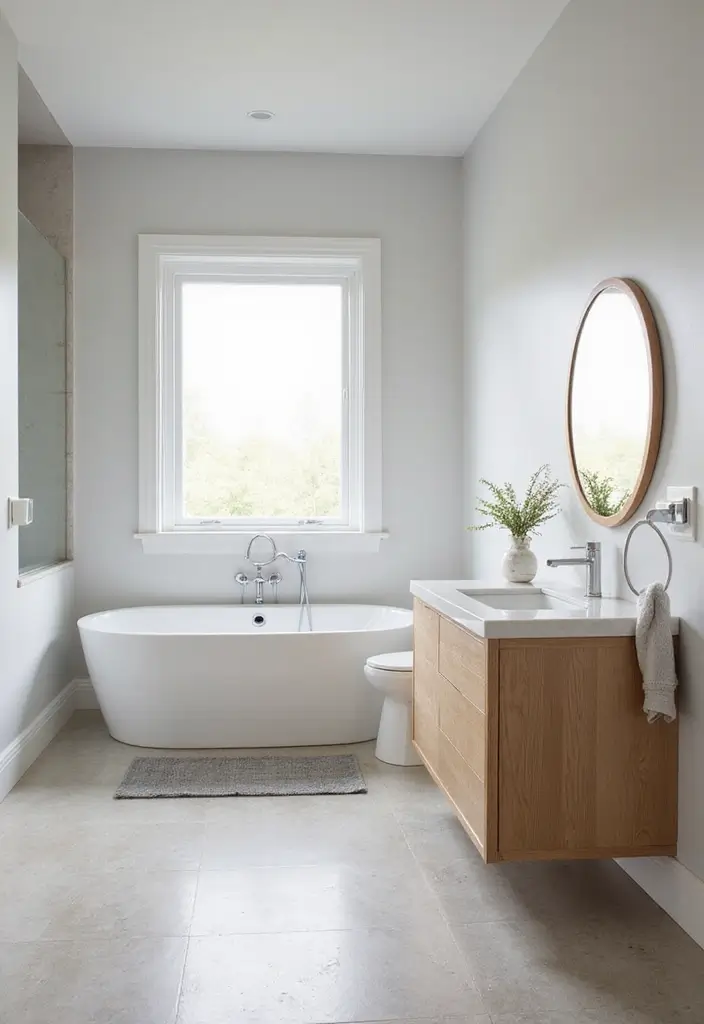 28 Modern Bathroom Ideas That Feel Sleek - 3. Minimalist Color Palettes 1
