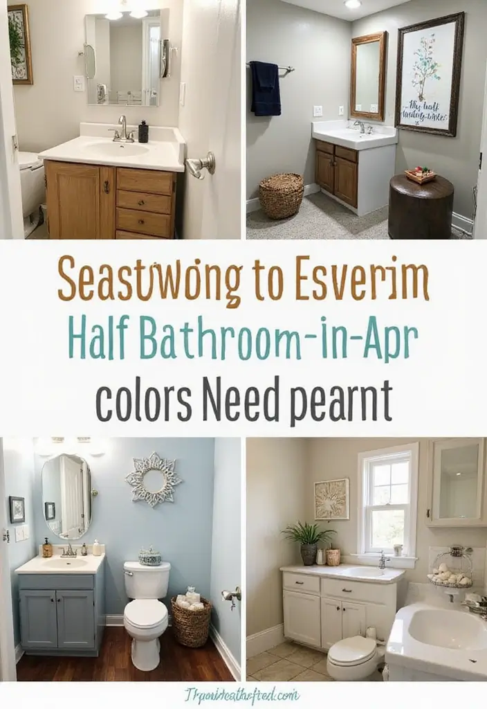 28 Small Half Bathroom Decor Ideas That Feel Spacious - 28. Seasonal Decor Changes 1