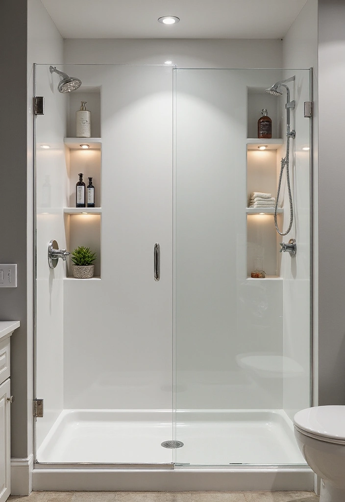28 Walk In Bathroom Showers That Redefine Luxury - 17. Hidden Shower Niches 1
